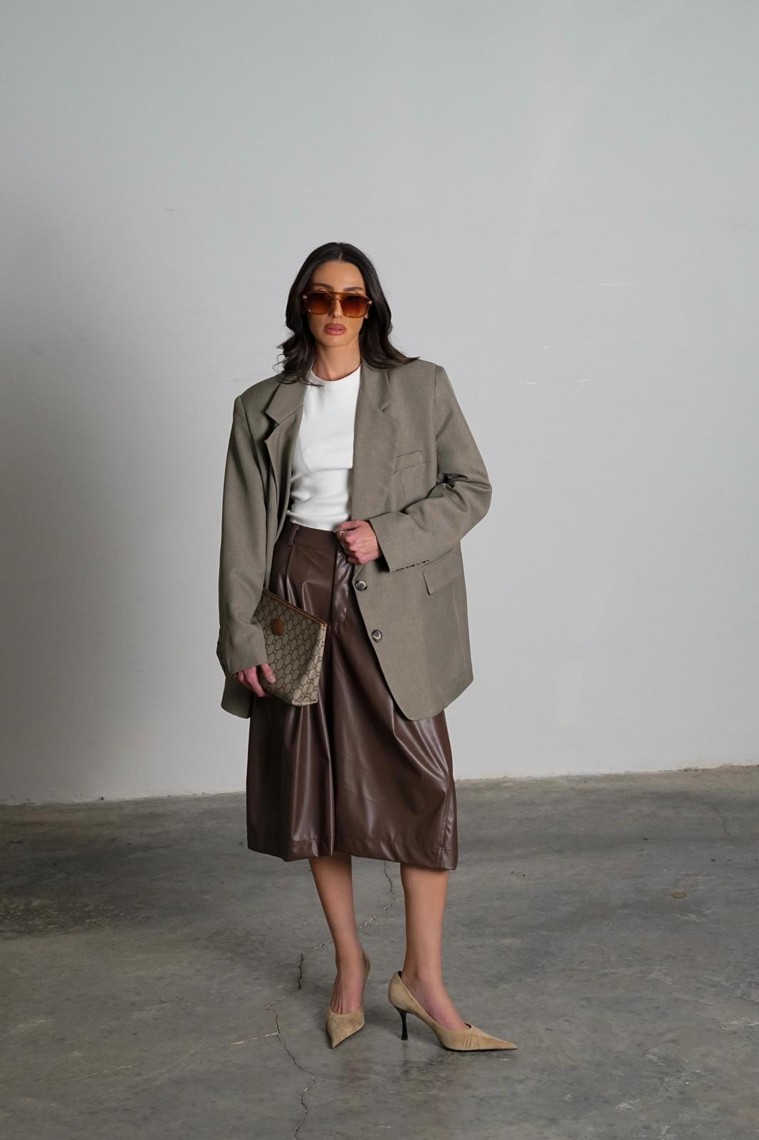 מכנס פירסון חום - C’est Moi