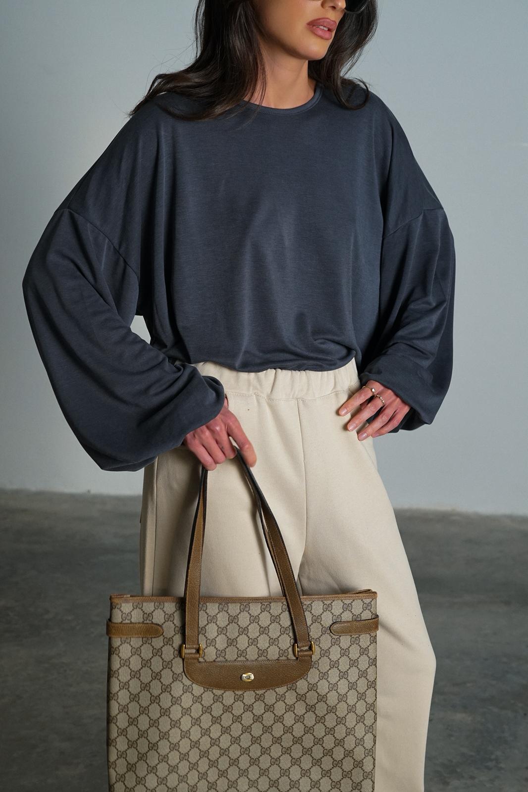 חולצת מייבי - אפור פלדה - C’est Moi