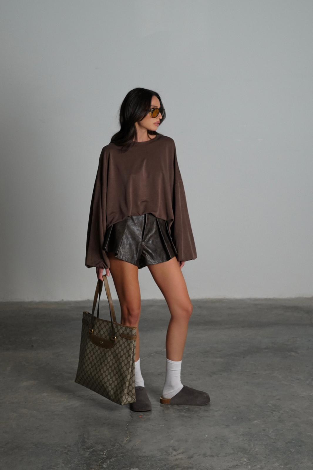 חולצת מייבי - חום - C’est Moi