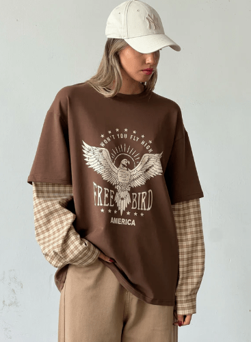 חולצת מירלי חום - C’est Moi