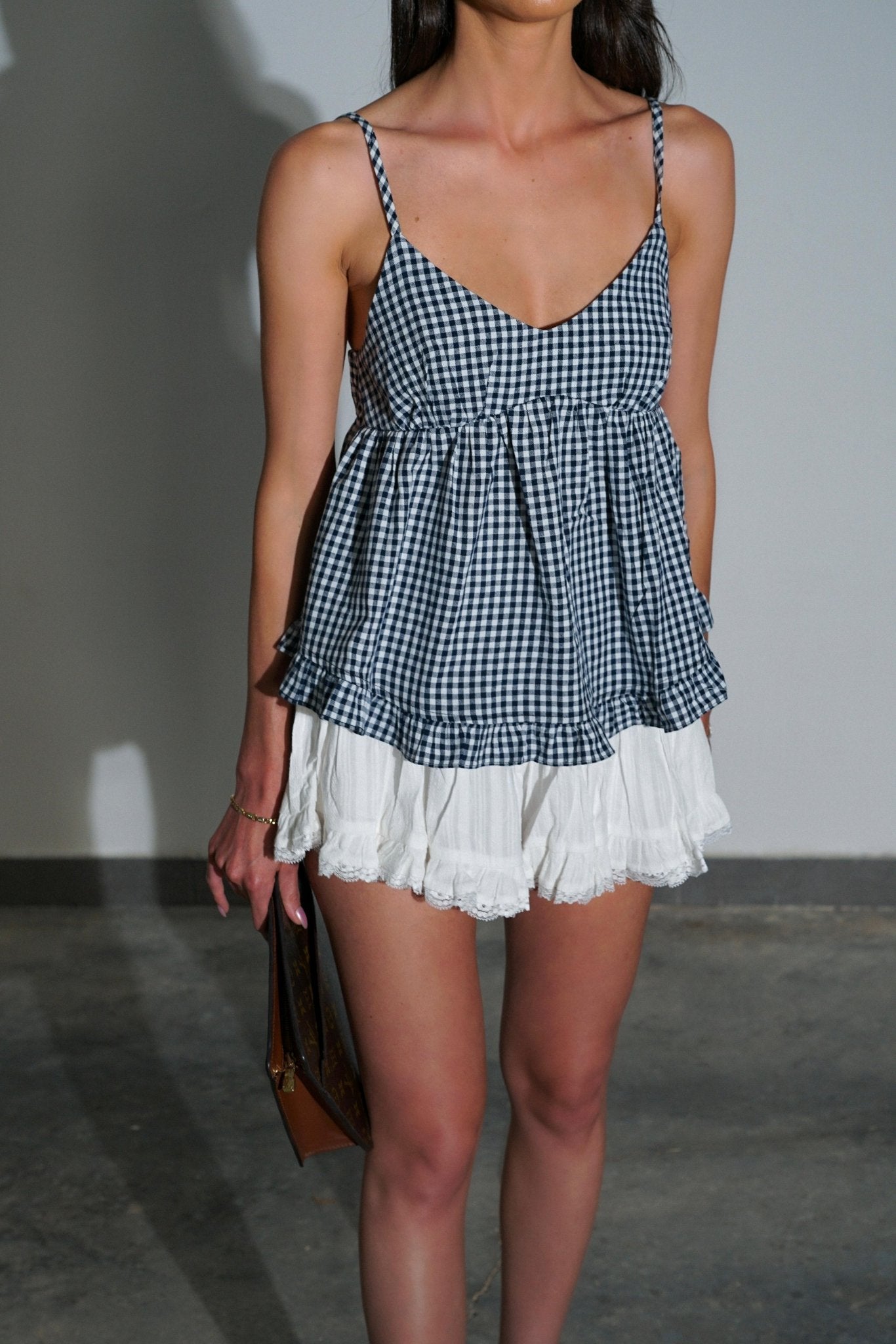 חולצת משבצעות משולשים רנה - C’est Moi