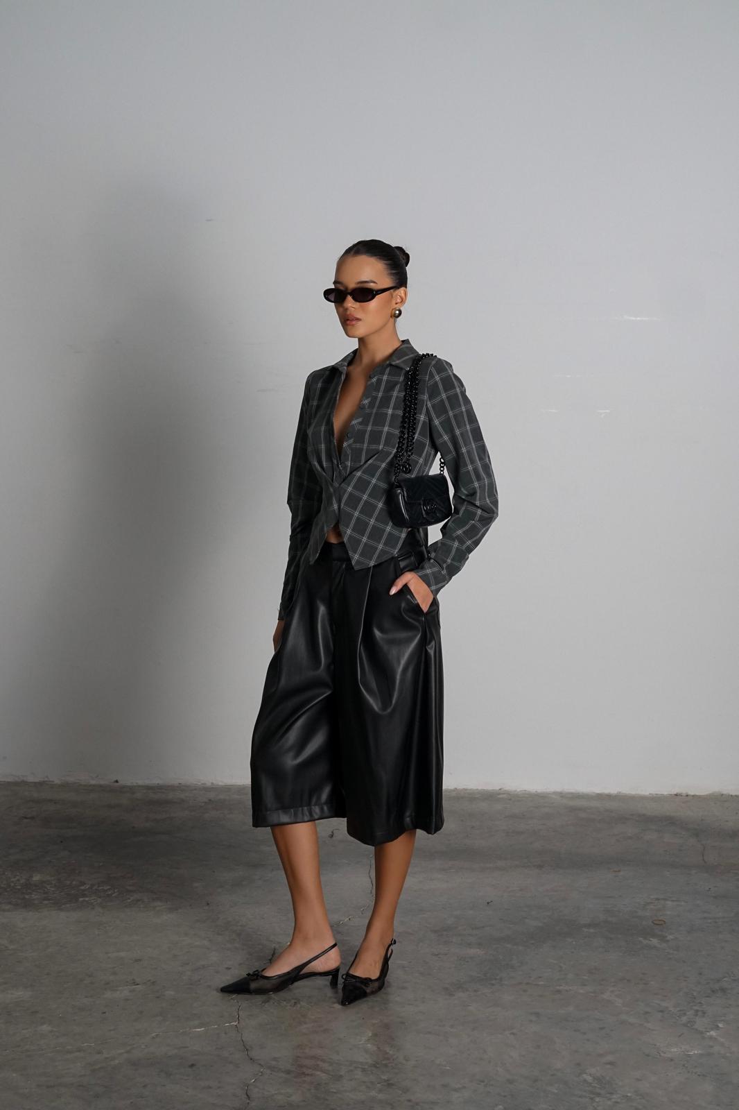 חולצת סאנסה אפור בהיר - C’est Moi