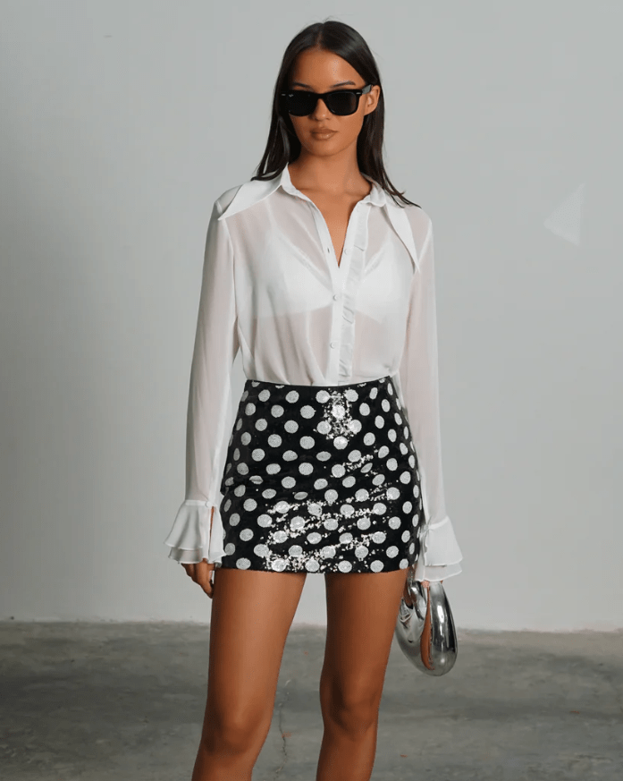 חולצת סיארה לבן - C’est Moi