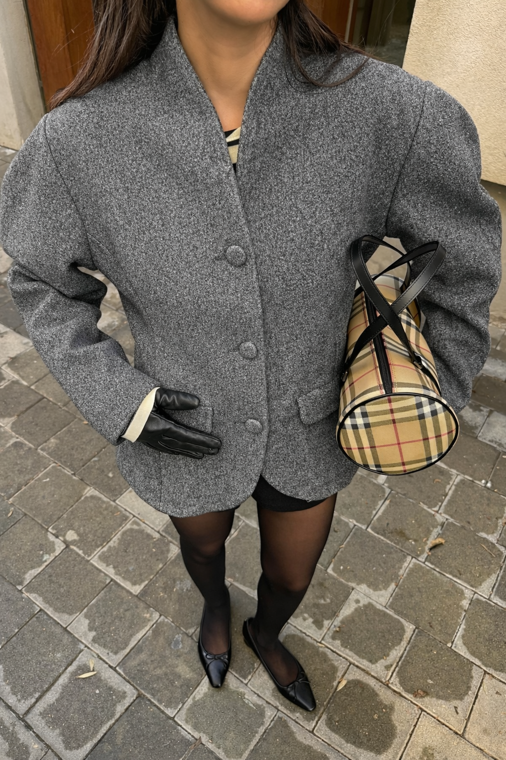 חליפה מאקאנה אפורה