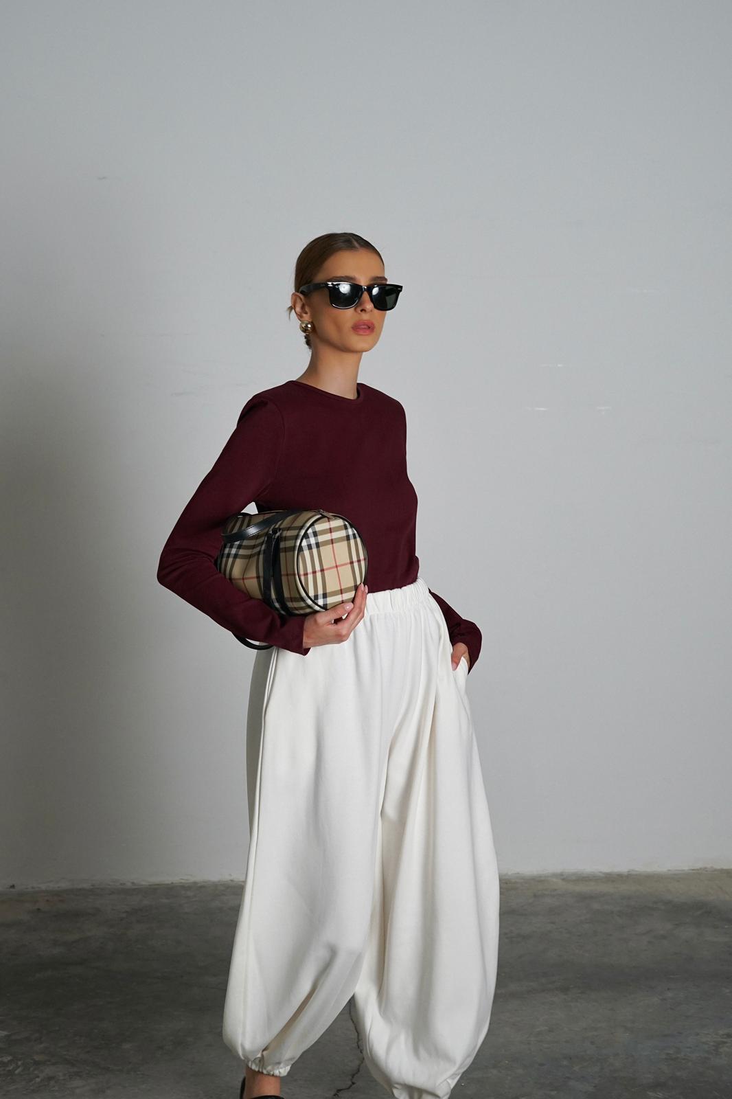 מכנס טייגי לבן