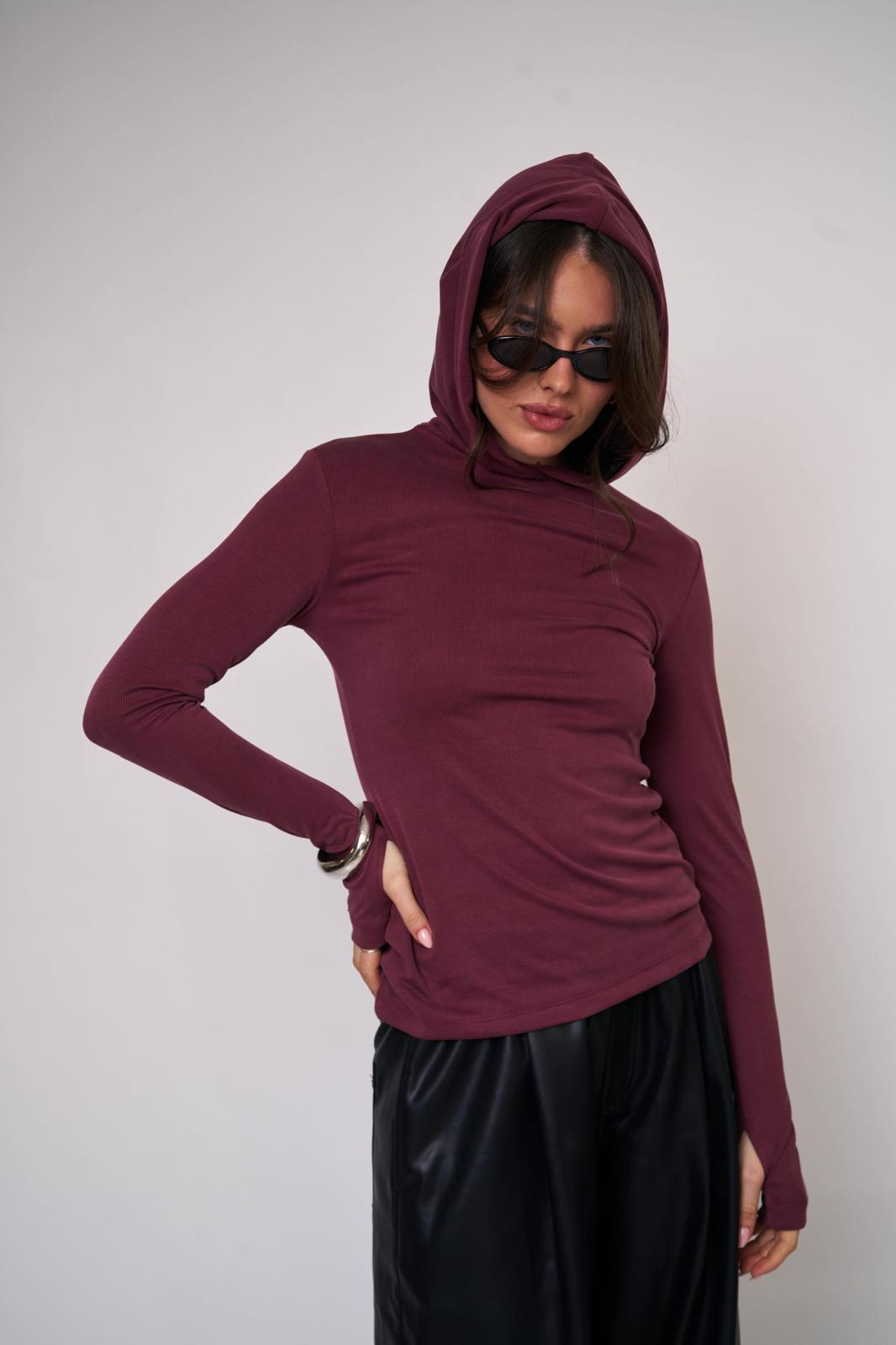 חולצת אלה בורדו