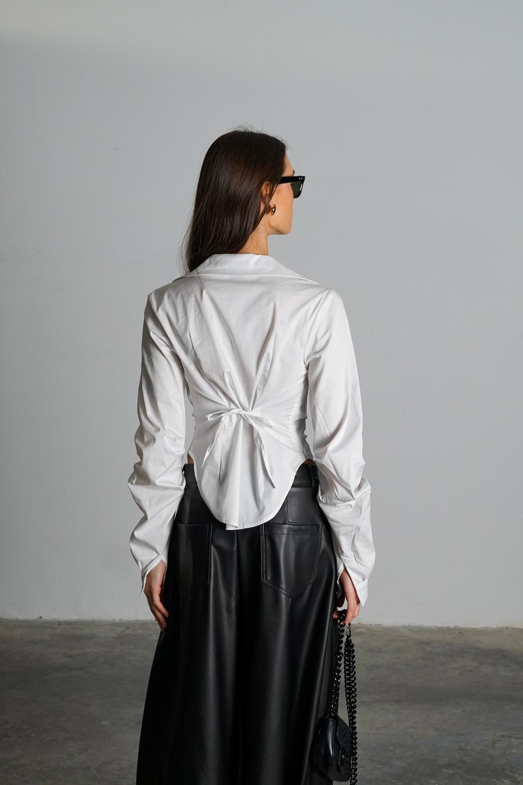 חולצת סאנסה לבן