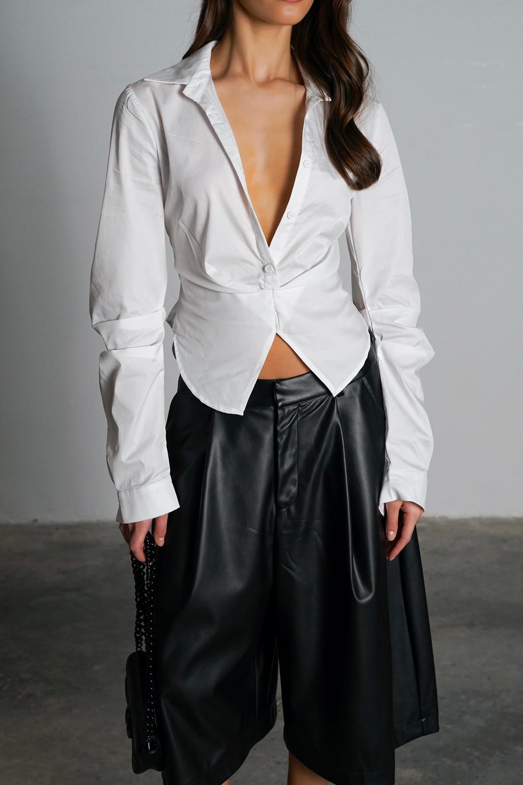 חולצת סאנסה לבן