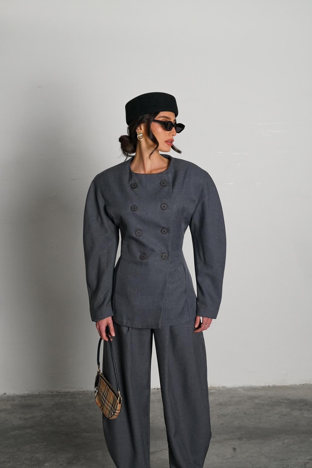 חליפת אופיליה-אפור