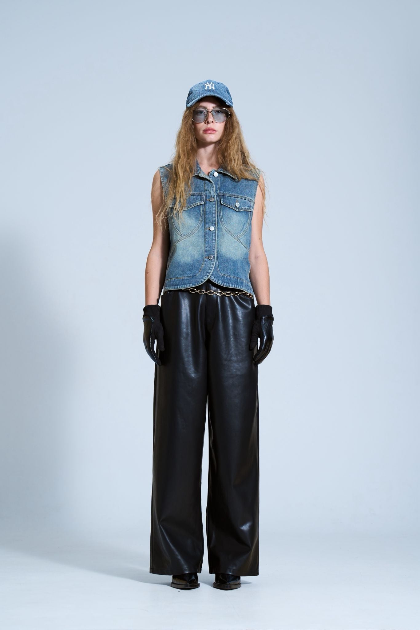 מכנס דמוי עור מייסון שחור - C’est Moi