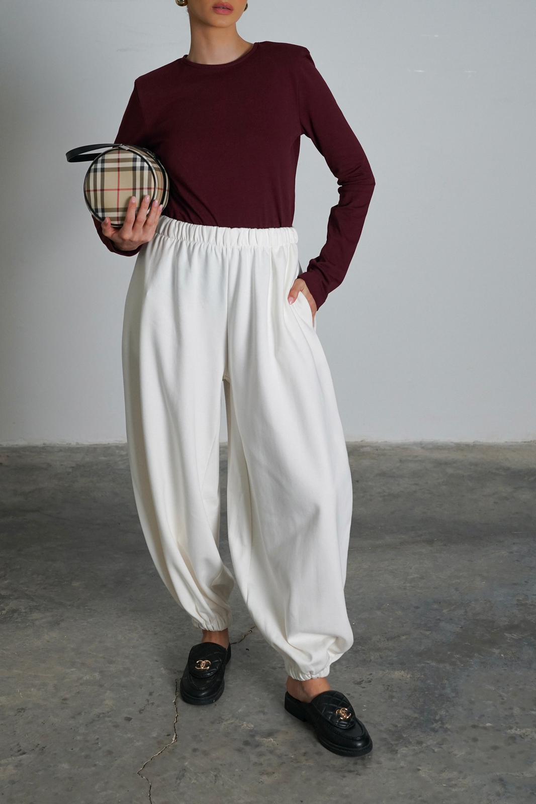 מכנס טייגי לבן - C’est Moi