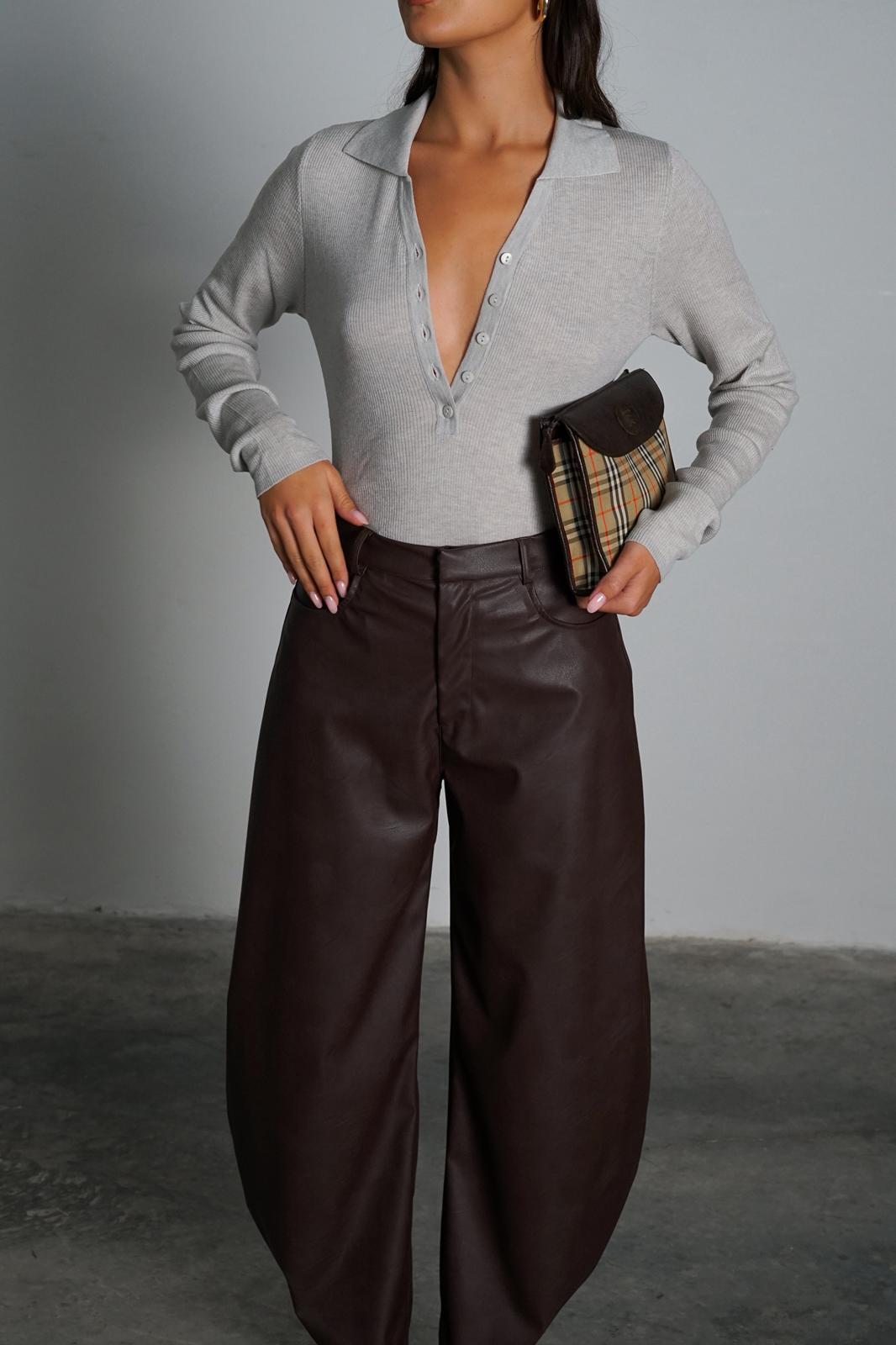 מכנסי ג'אגר - חום - C’est Moi