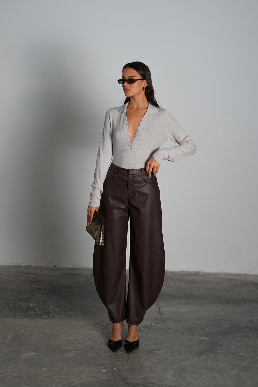 מכנסי ג'אגר - חום - C’est Moi