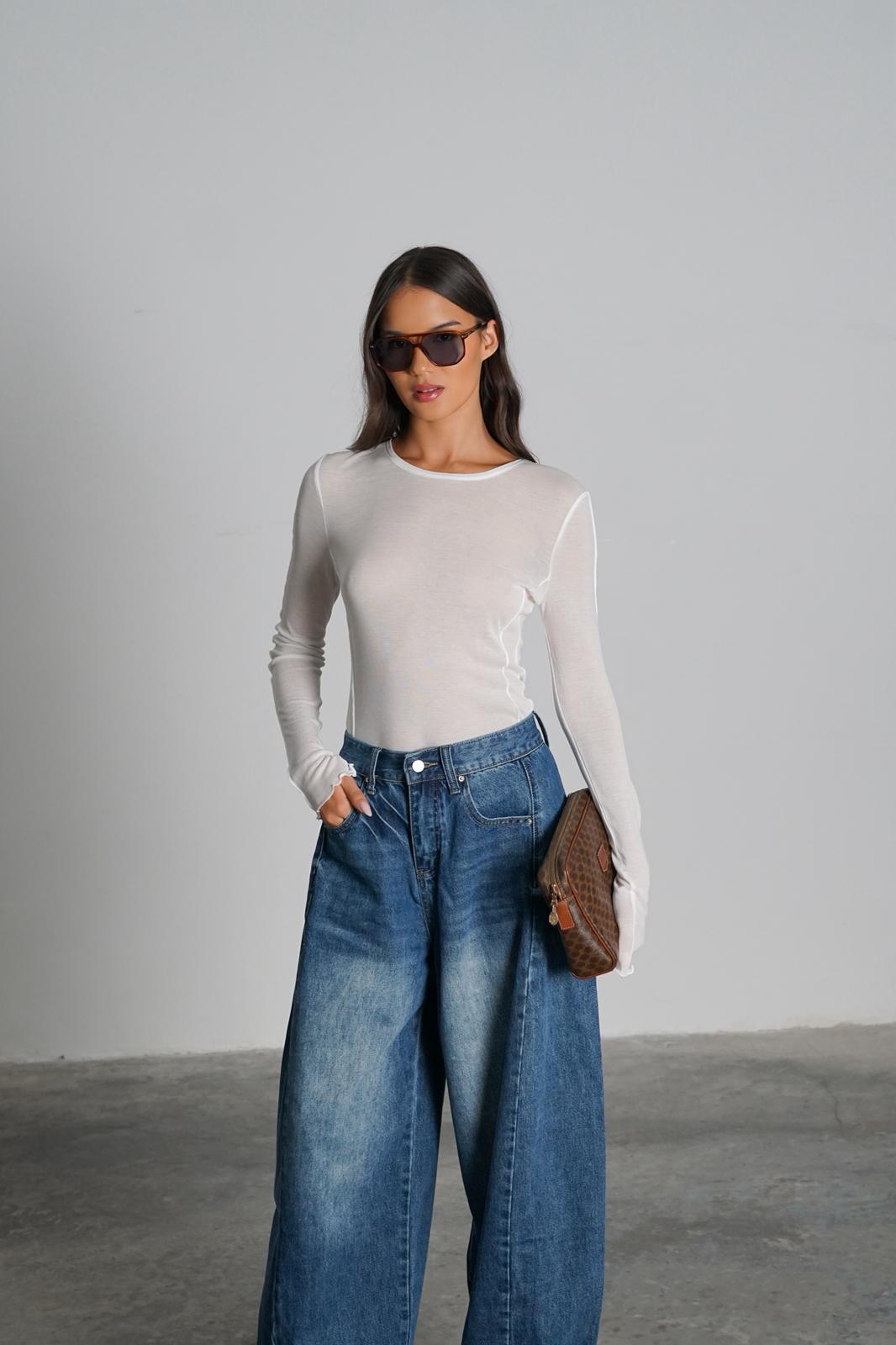 חולצת פורטר לבן - C’est Moi