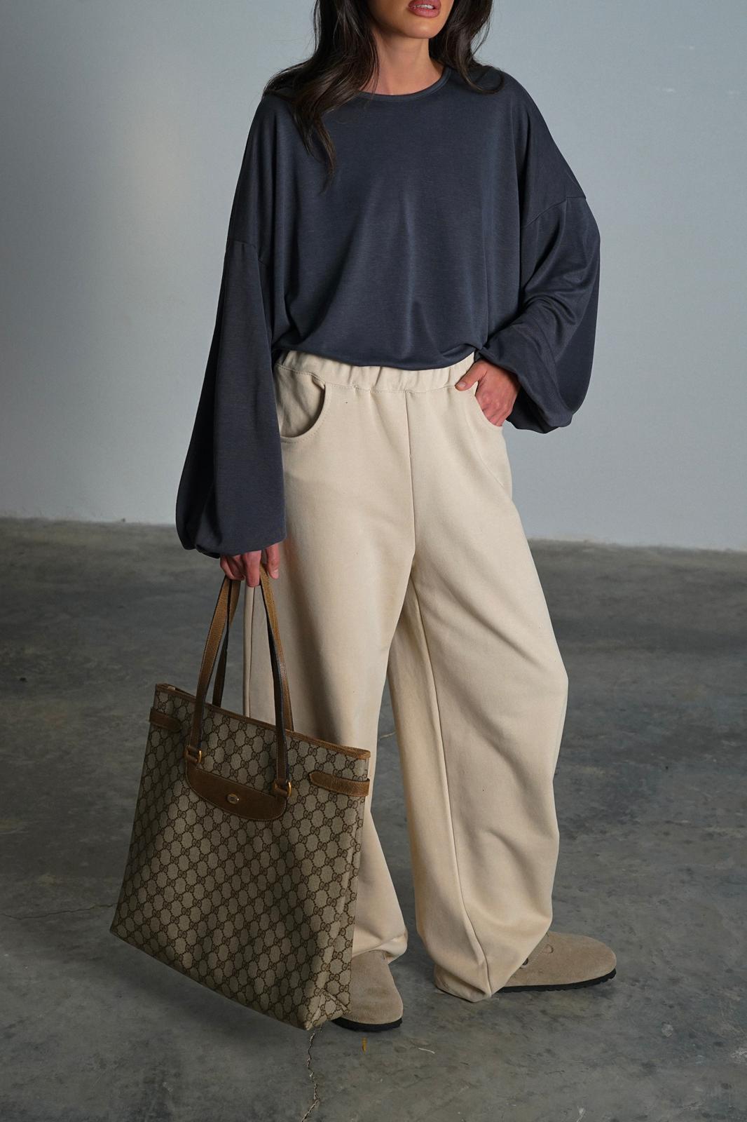 חולצת מייבי - אפור פלדה - C’est Moi