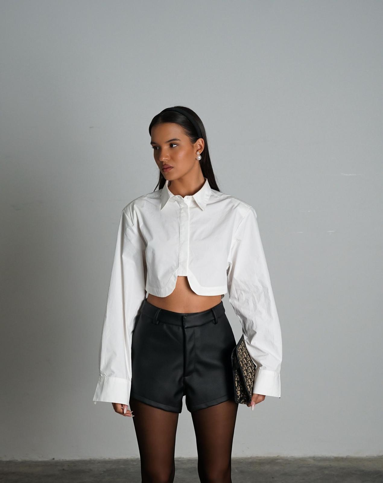 חולצת סטריפ לבן - C’est Moi